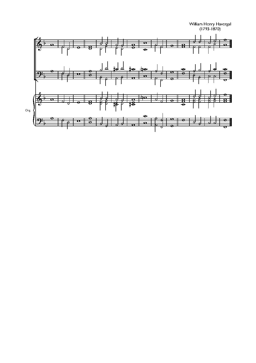 Double chant in F major I