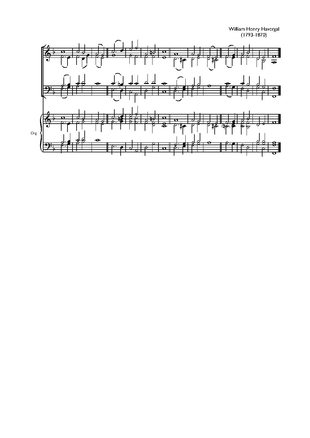 Double chant in F major II