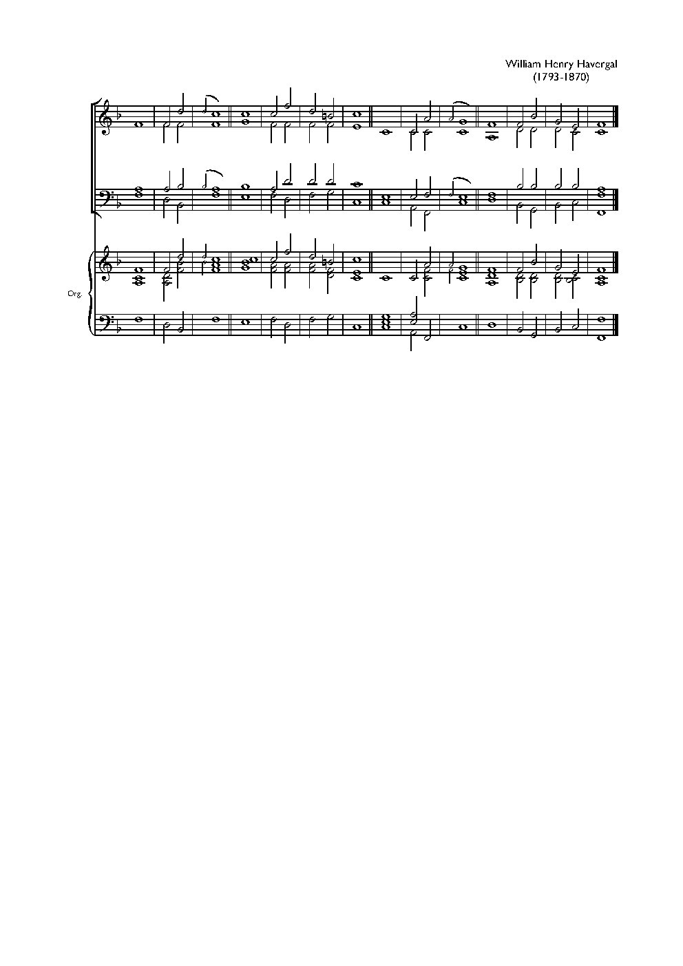Double chant in F major IV