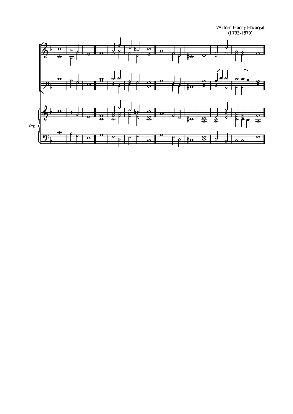 Double chant in F major IX