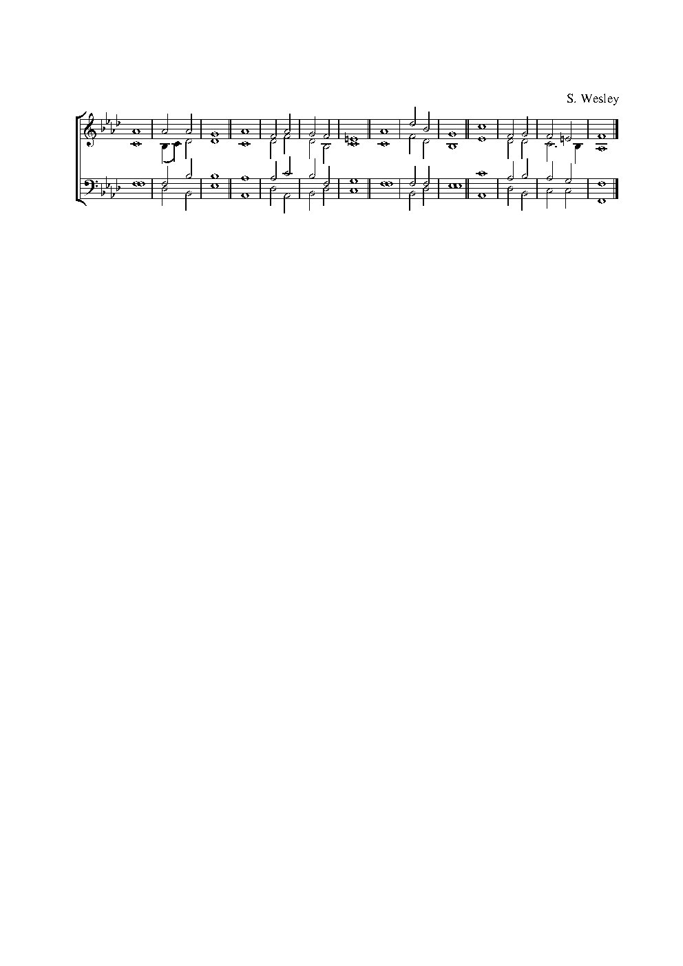 Double chant in F minor