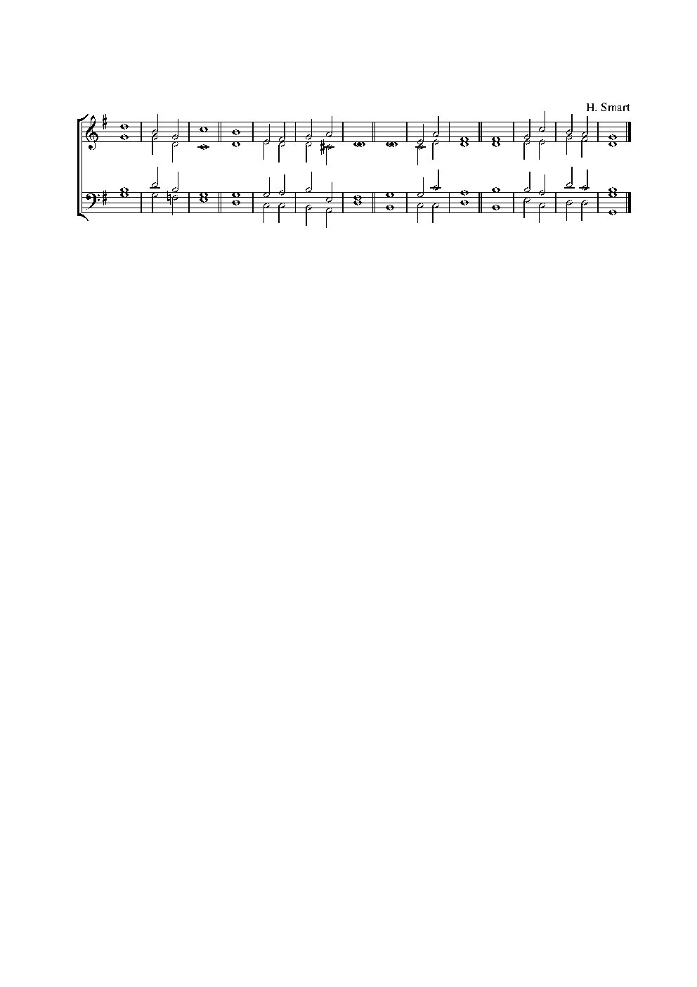 Double chant in G major