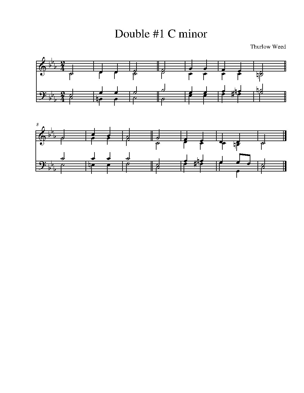Double in C minor