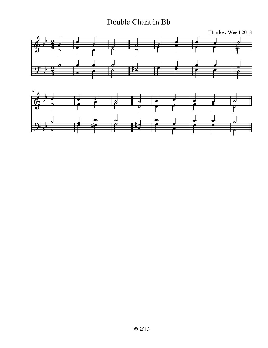 Double in Bb - Choir Script PDF Thumbnail