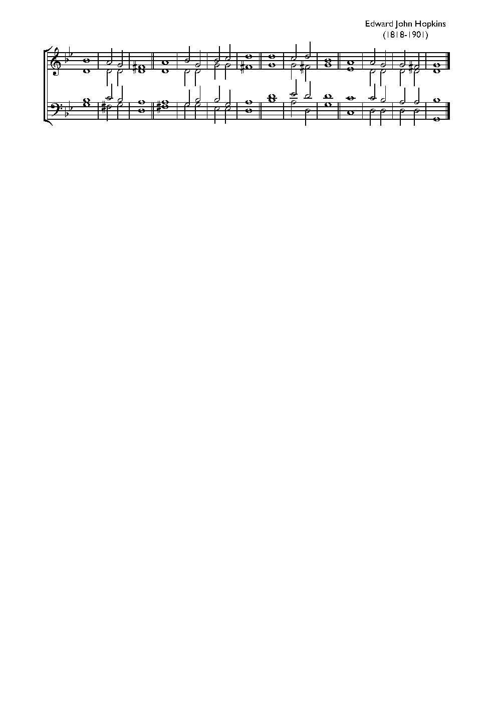 Double chant in G minor - Choir Script PDF Thumbnail