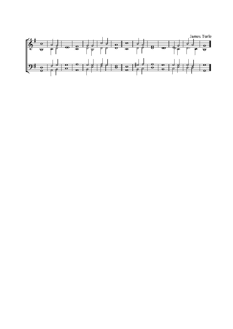 Double chant in G major