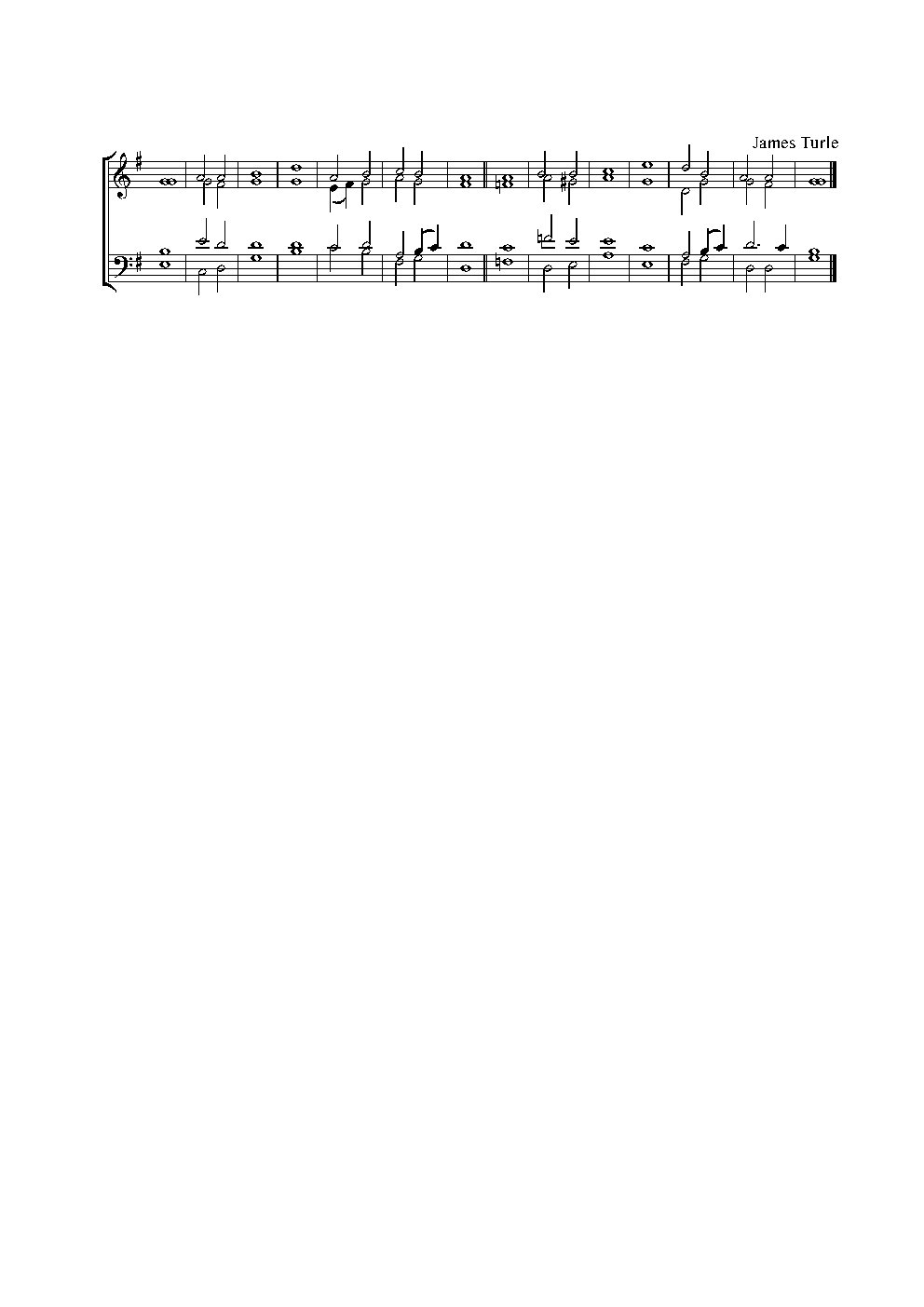 Double chant in G major II