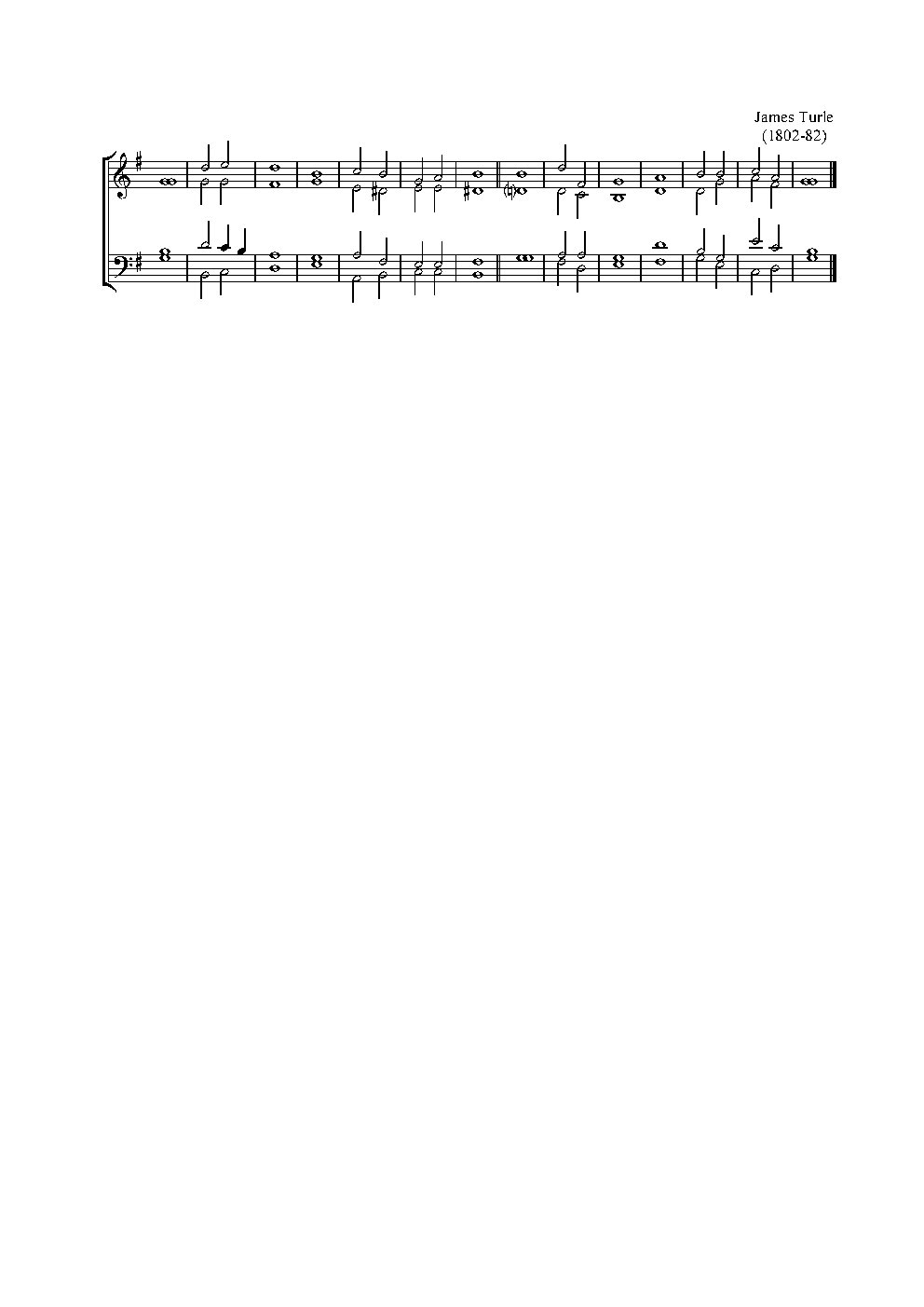 Double chant in G major III