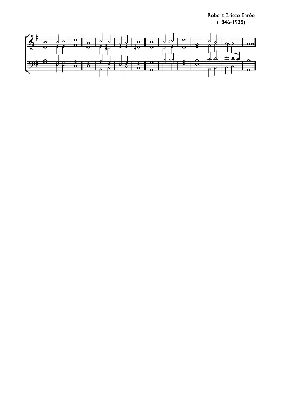 Double chant in G major