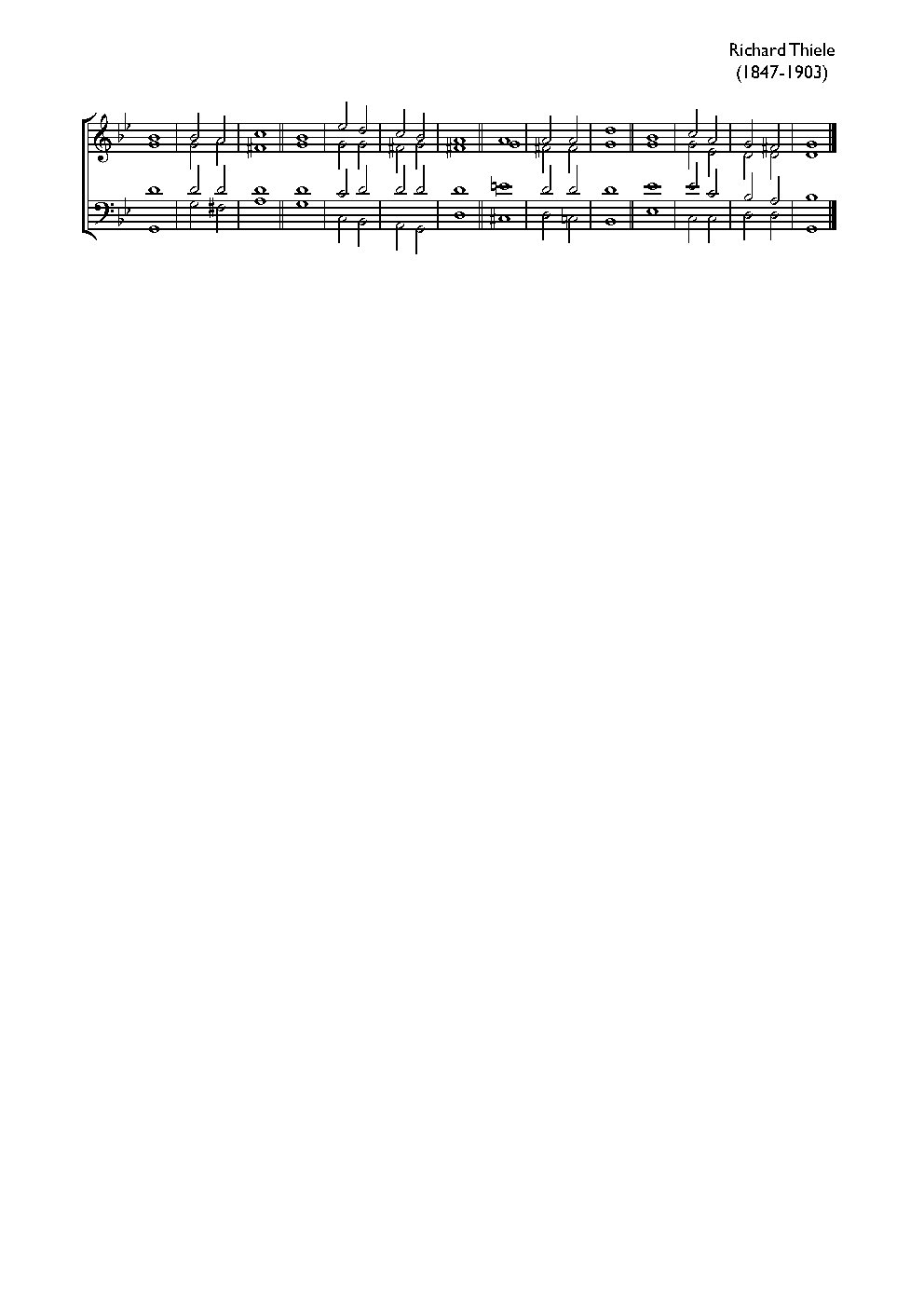 Double chant in G minor