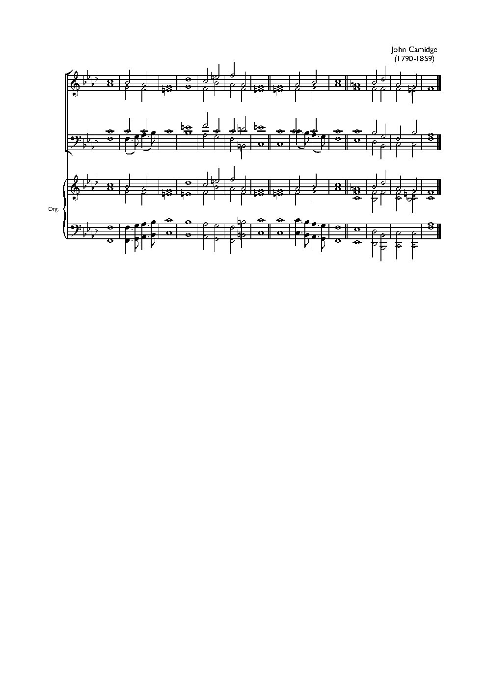 Double chant in F minor II
