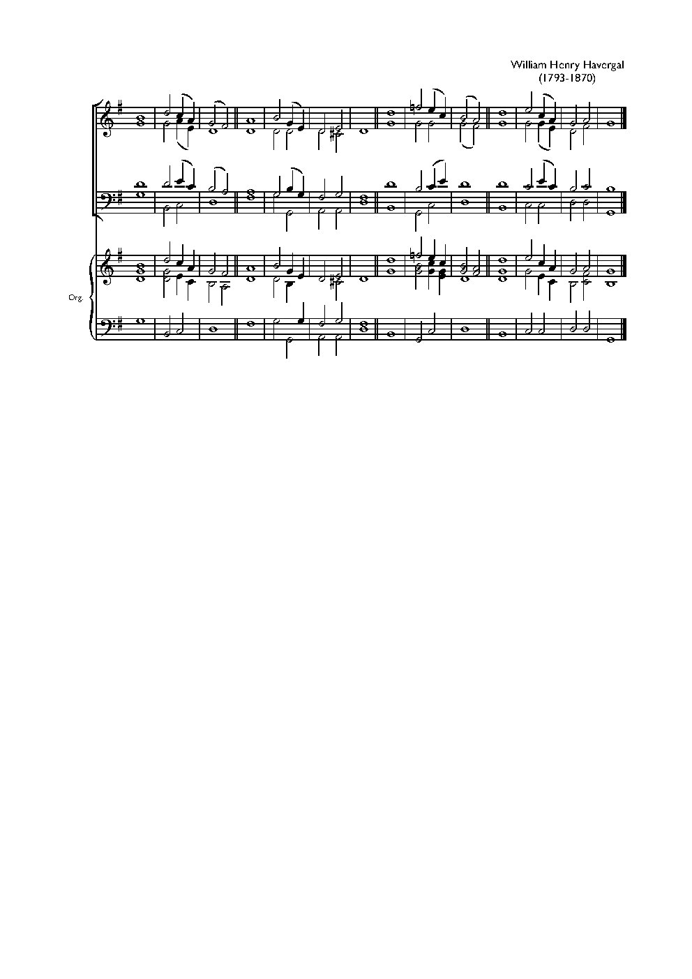 Double chant in G major IV