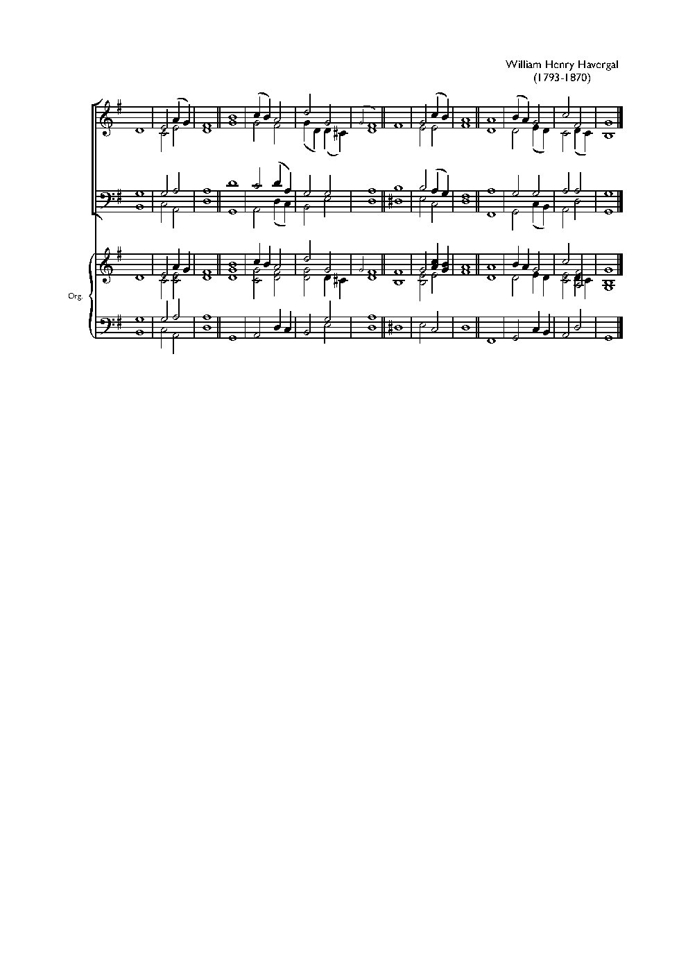 Double chant in G major IX
