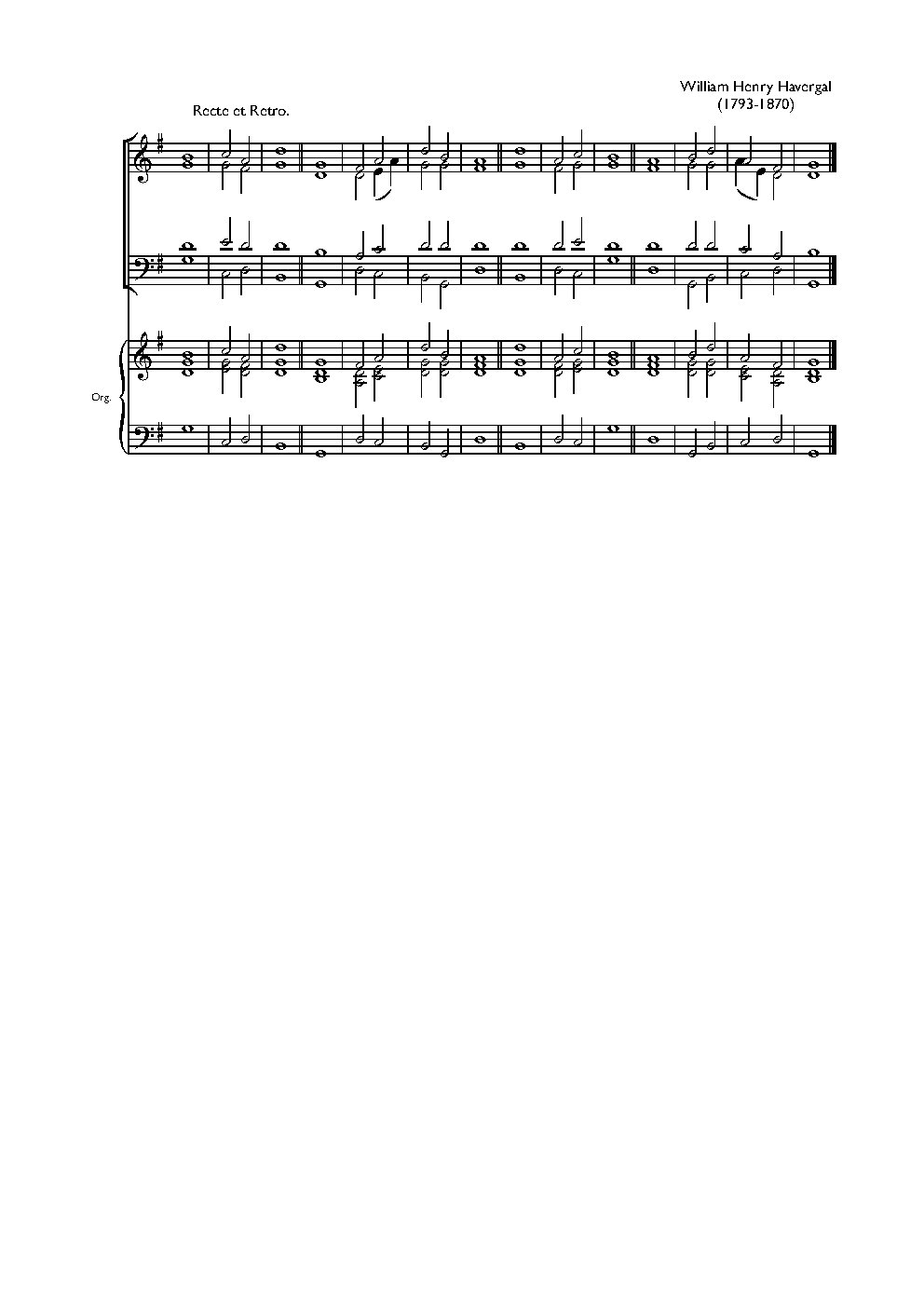 Double chant in G major XIII