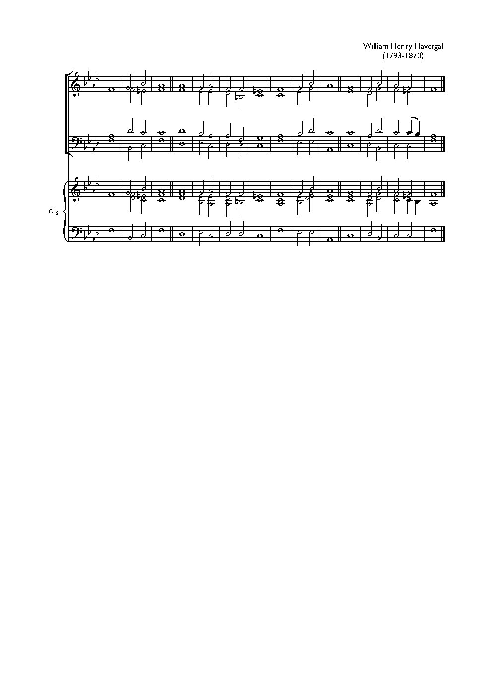 Double chant in F minor II