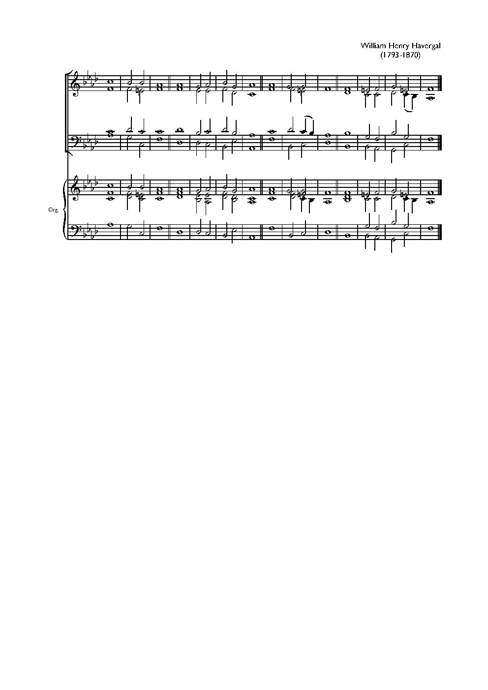 Double chant in F minor III