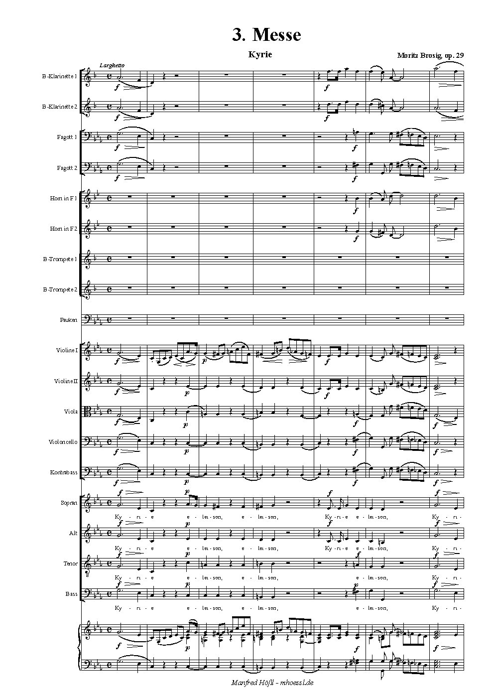 Dritte Messe, Op. 29/3 in C