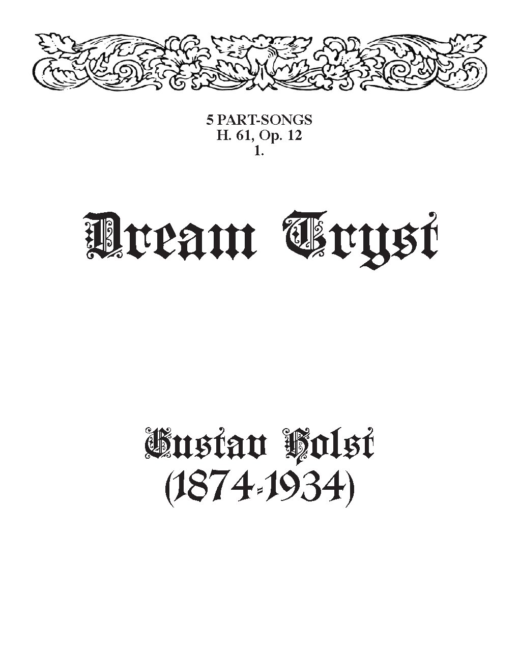 Dream Tryst - Choir Script PDF Thumbnail