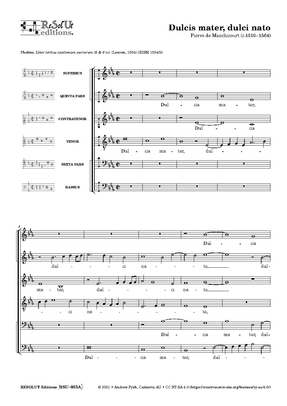 Dulcis mater, dulci nato