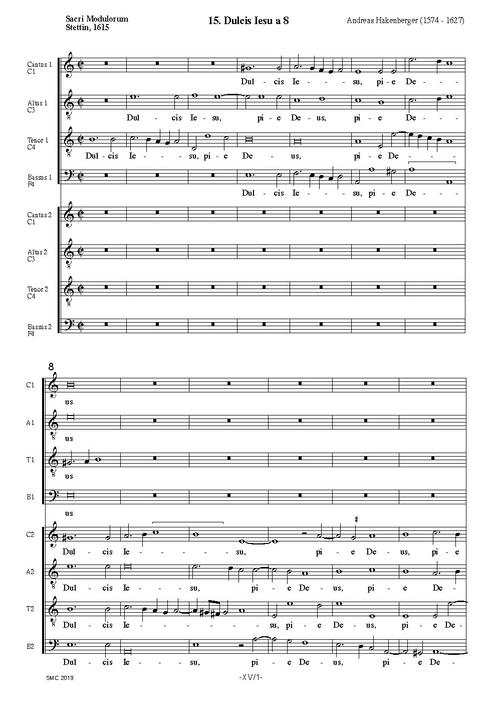 Dulcis Iesu - Choir Script PDF Thumbnail