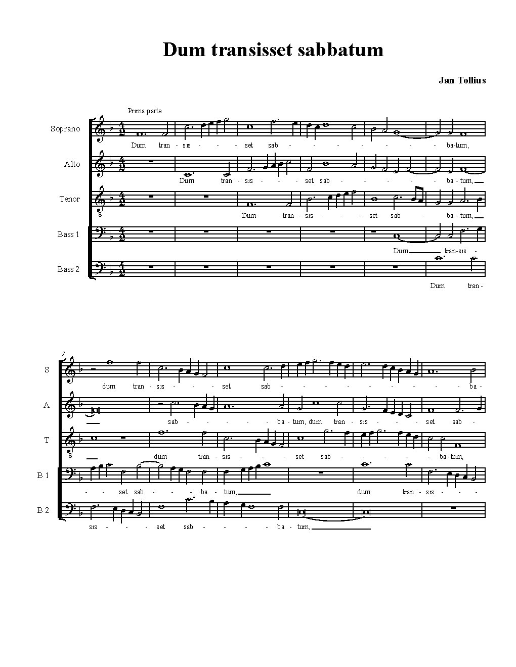 Dum transisset sabbatum - Choir Script PDF Thumbnail