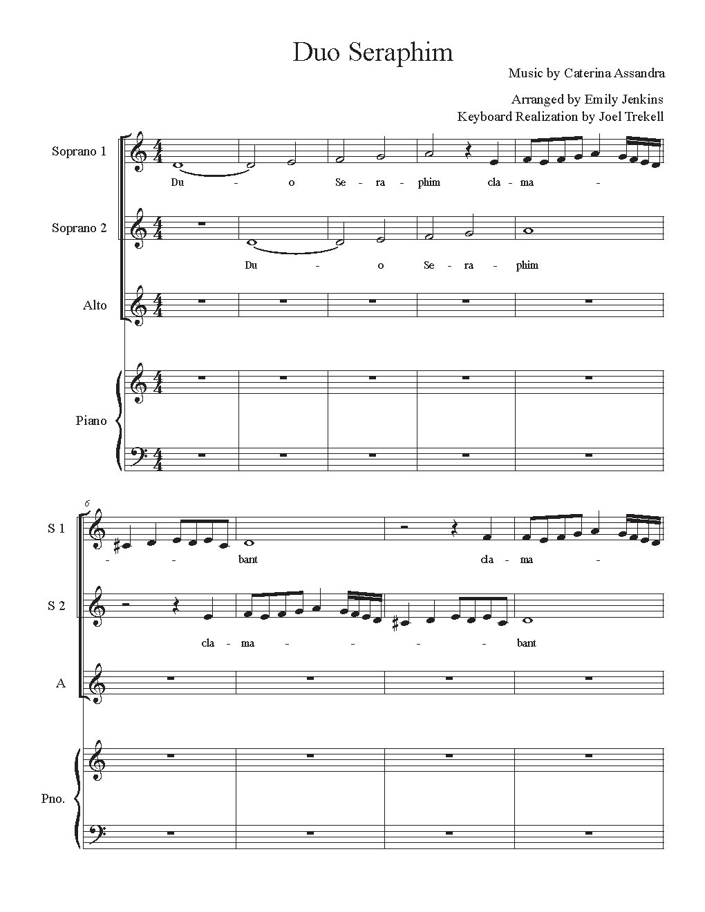 Duo Seraphim - Choir Script PDF Thumbnail