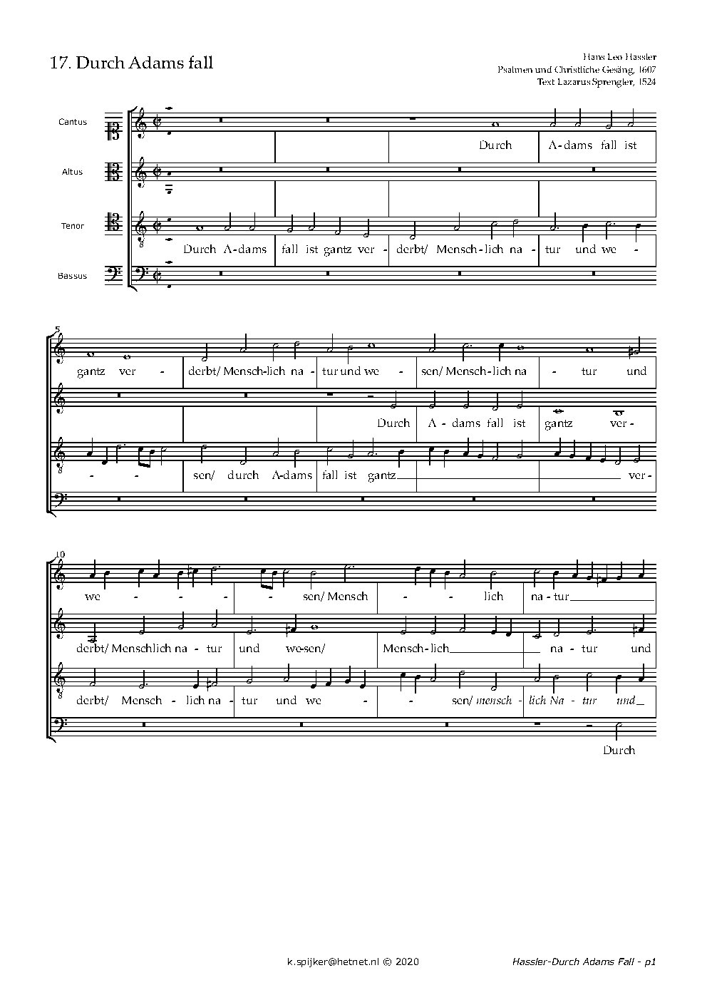 Durch Adams Fall - Choir Script PDF Thumbnail