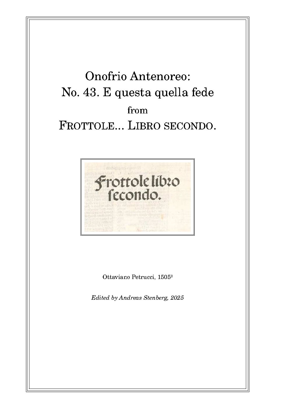E questa quella fede