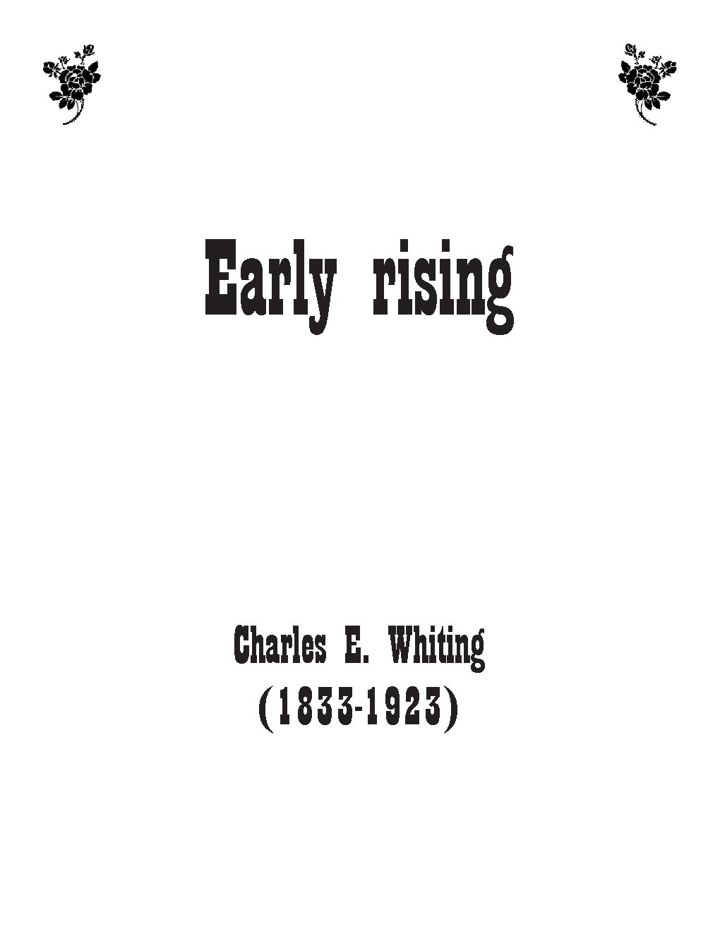 Early rising