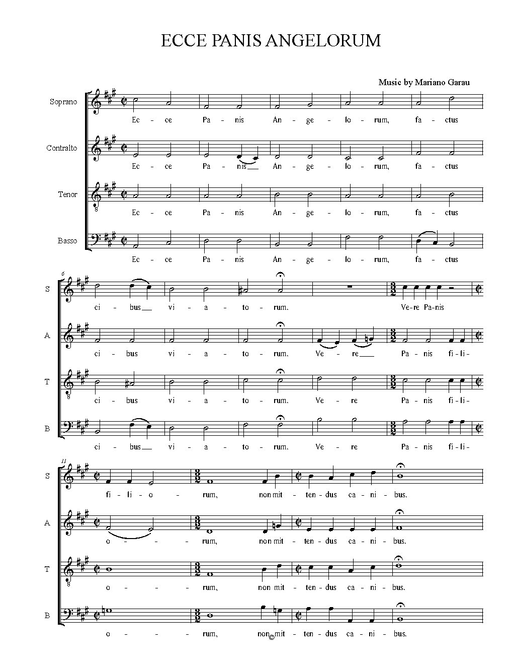 Ecce Panis Angelorum