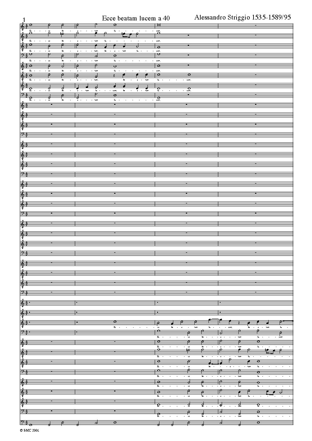 Ecce beatam lucem - Choir Script PDF Thumbnail