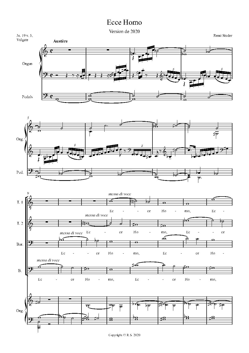 Ecce Homo - Choir Script PDF Thumbnail