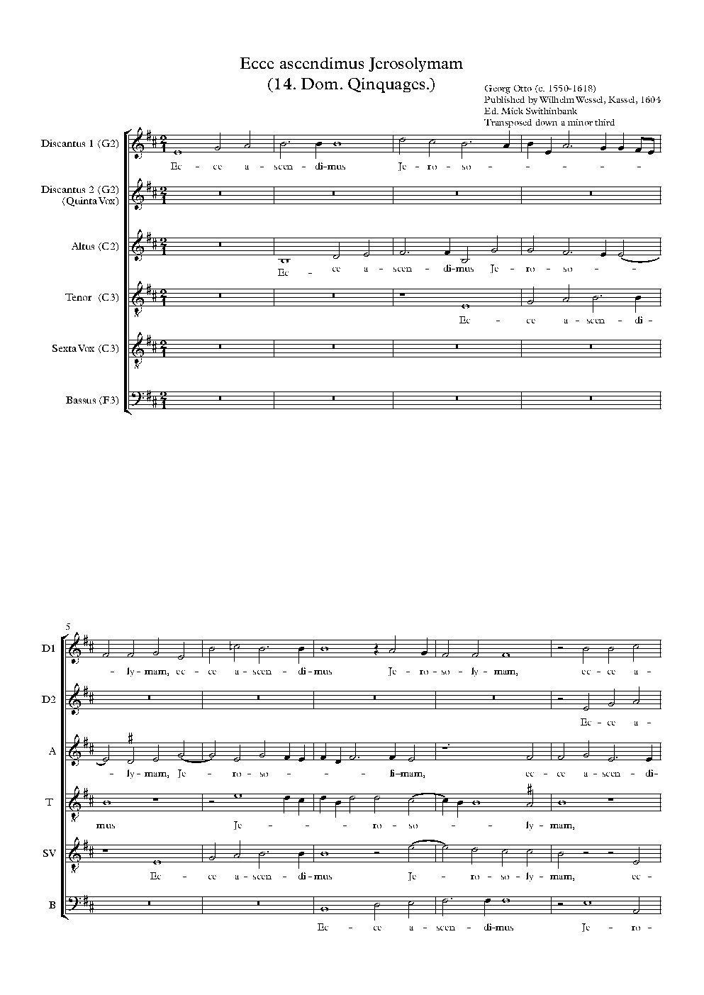 Ecce ascendimus Jerosolymam