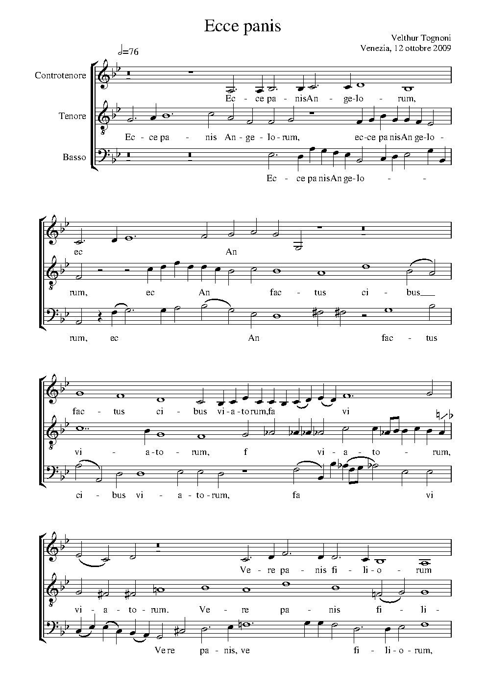 Ecce panis - Choir Script PDF Thumbnail