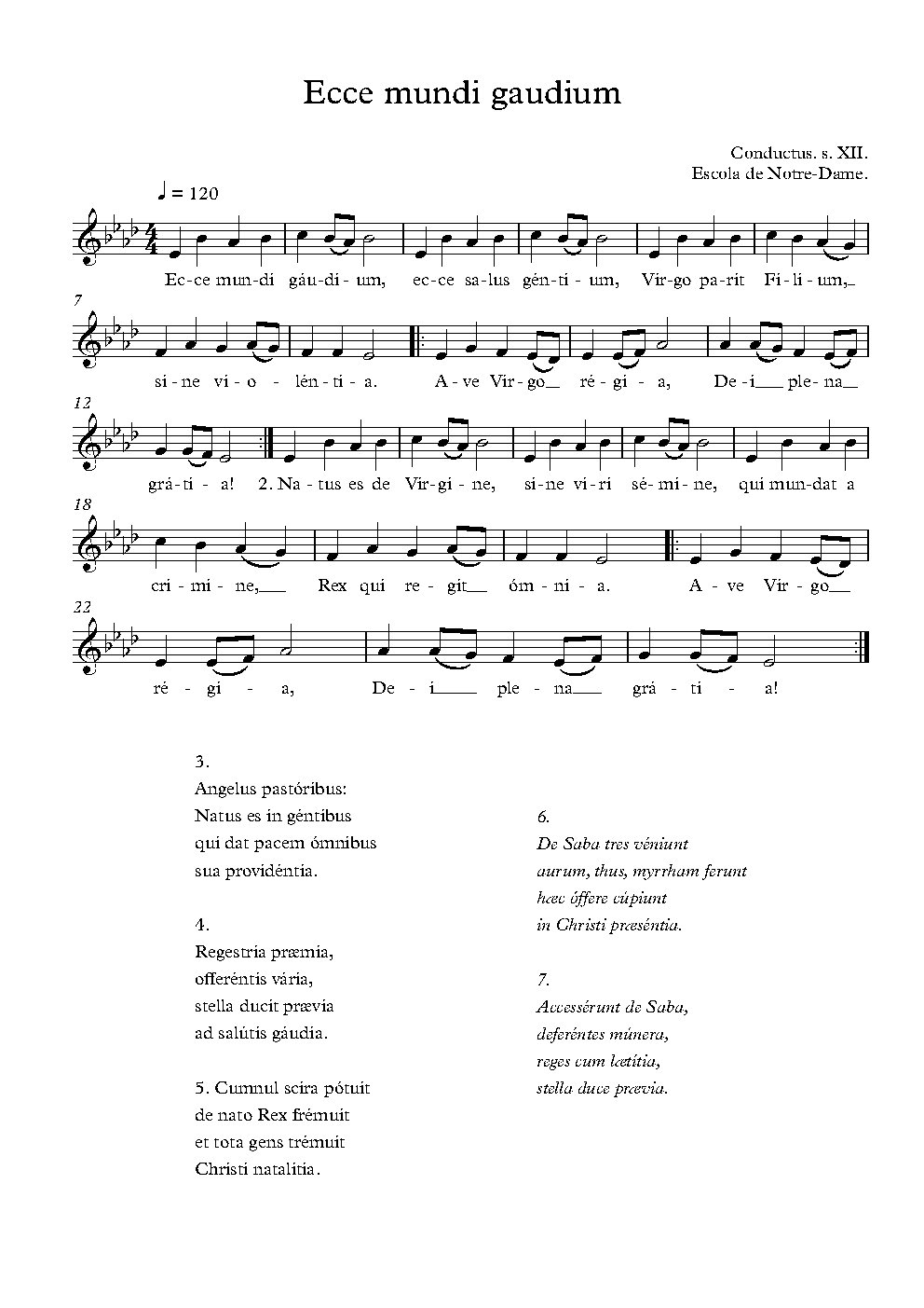 Ecce mundi gaudium