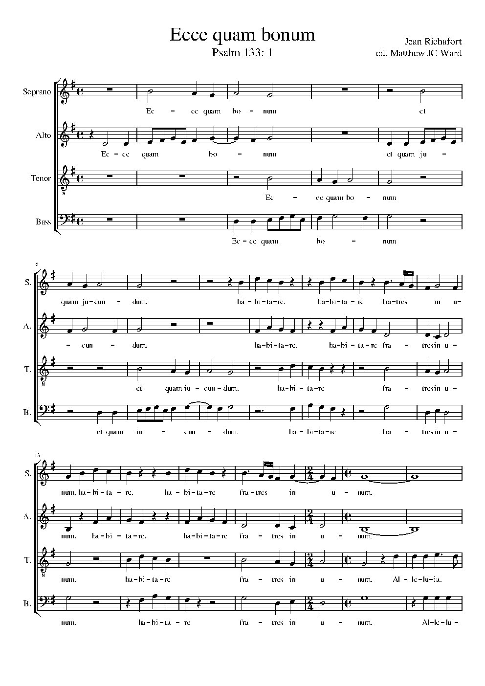 Ecce quam bonum