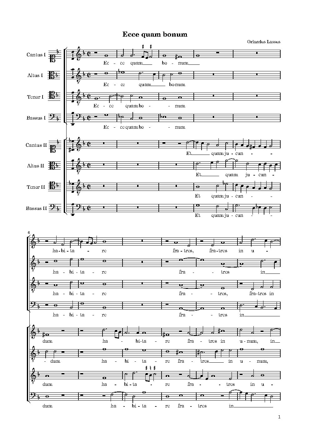 Ecce quam bonum