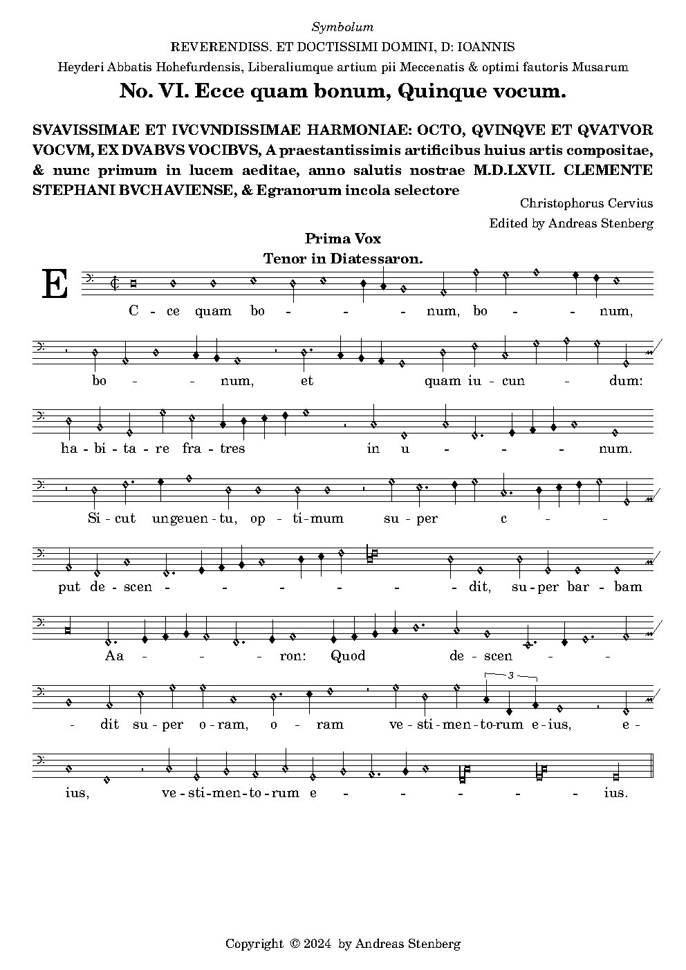 Ecce bonum