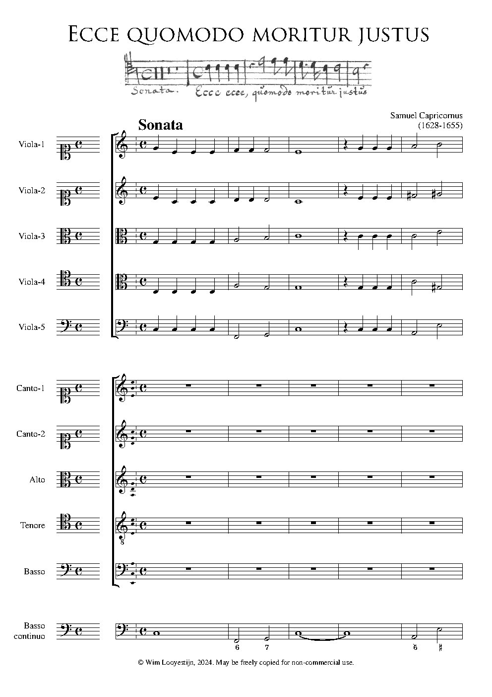 Ecce quomodo moritur justus - Choir Script PDF Thumbnail