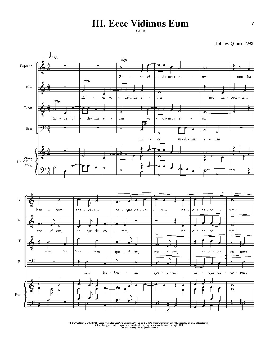 Ecce vidimus eum - Choir Script PDF Thumbnail
