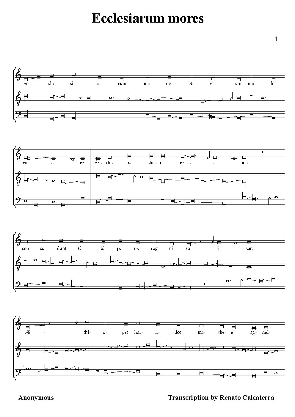 Ecclesiarum mores