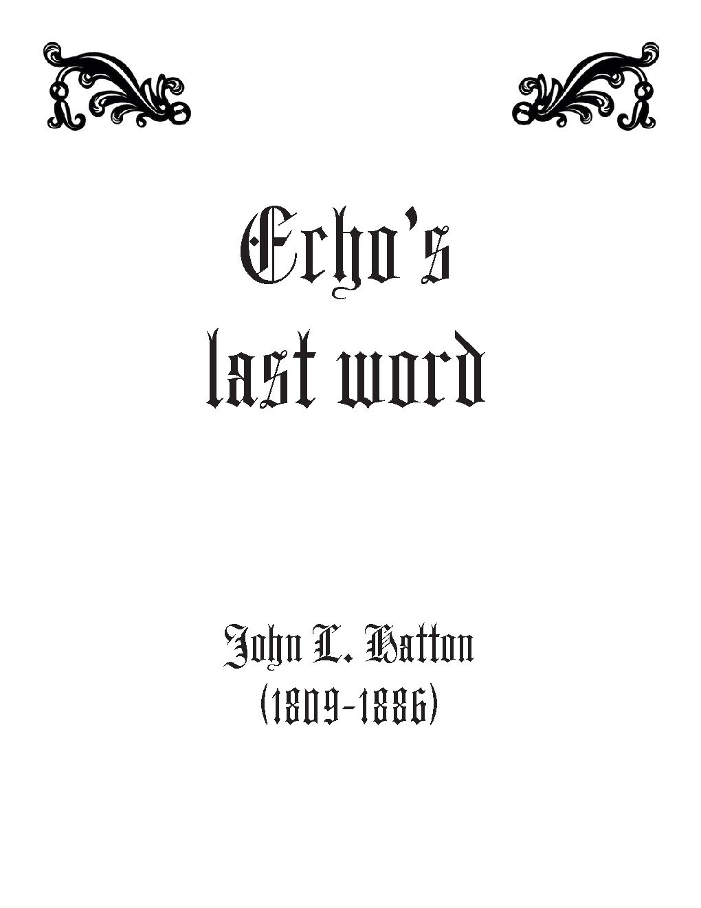 Echo's Last Word - Choir Script PDF Thumbnail