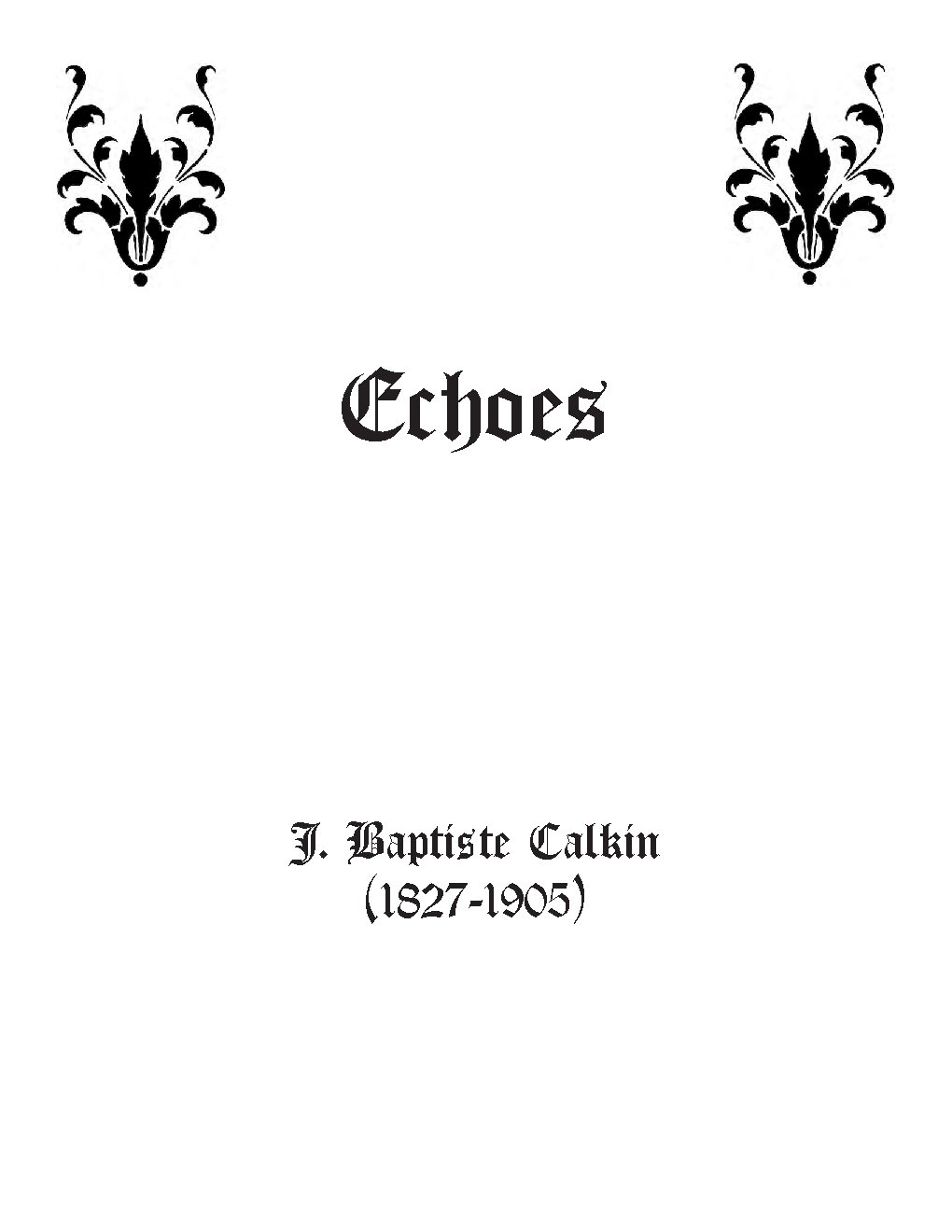 Echoes - Choir Script PDF Thumbnail