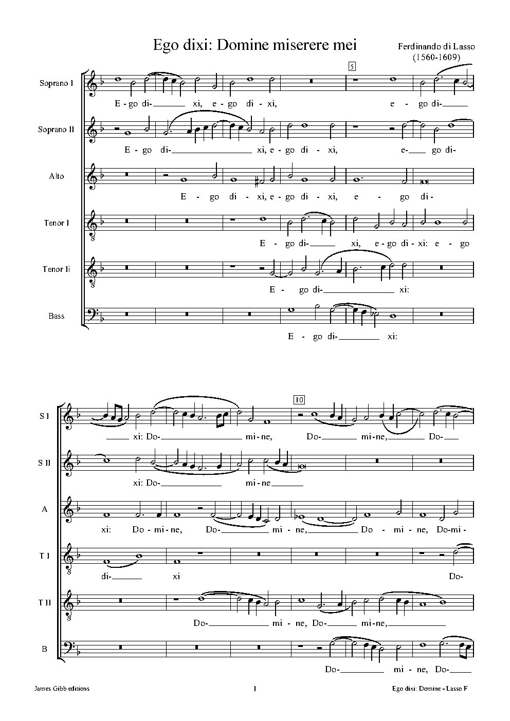 Ego dixi: Domine miserere mei