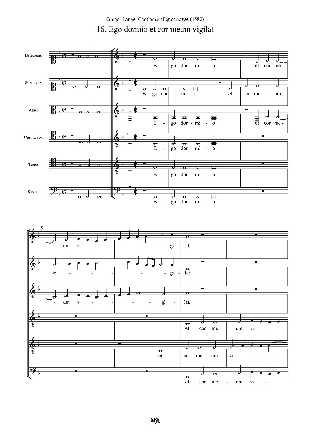 Ego dormio et cor meum vigilat