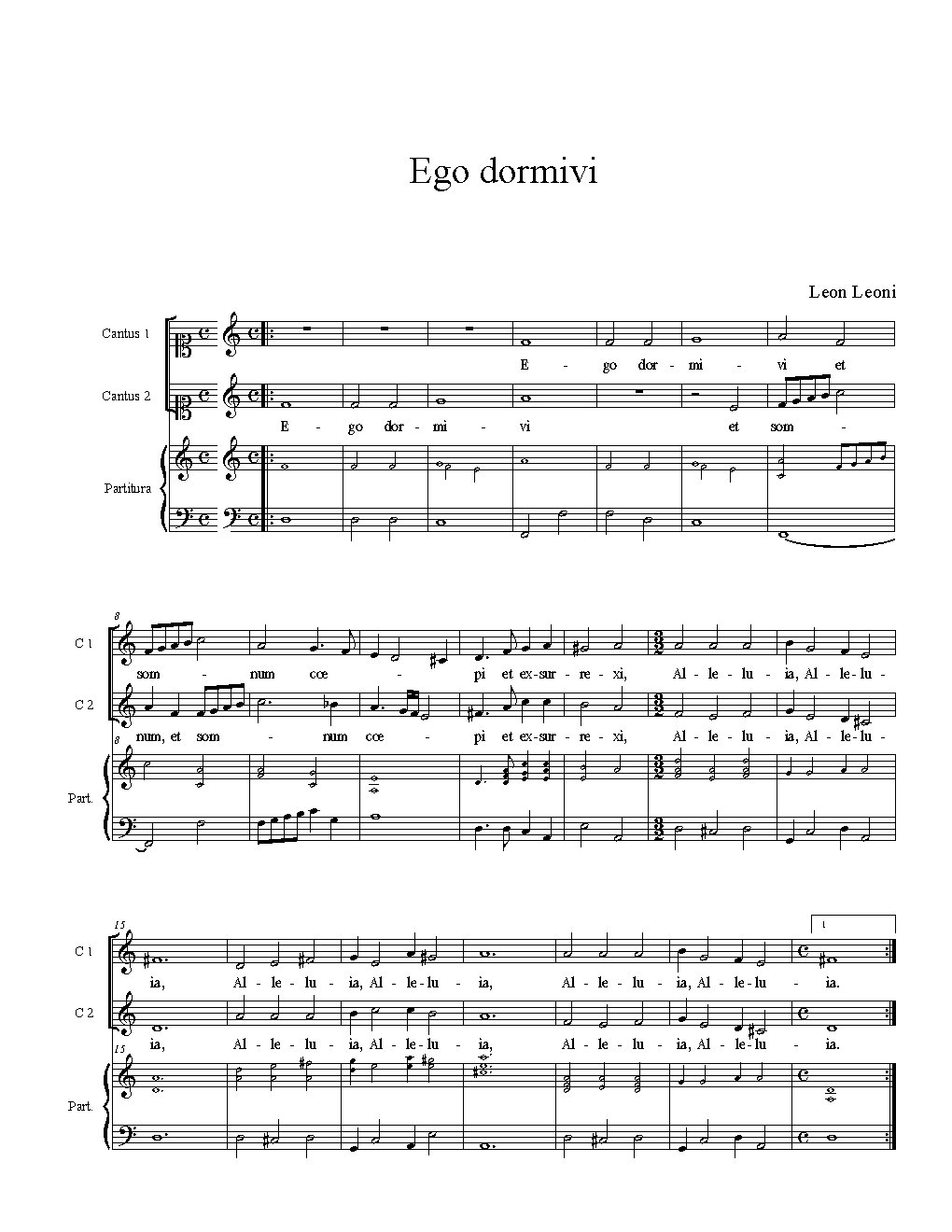 Ego dormivi