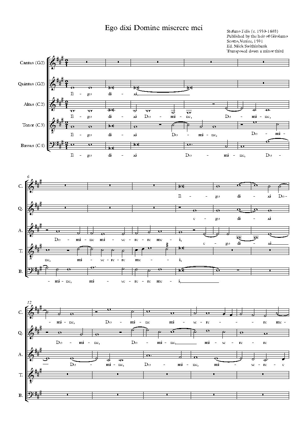 Ego dixi Domine, miserere mei