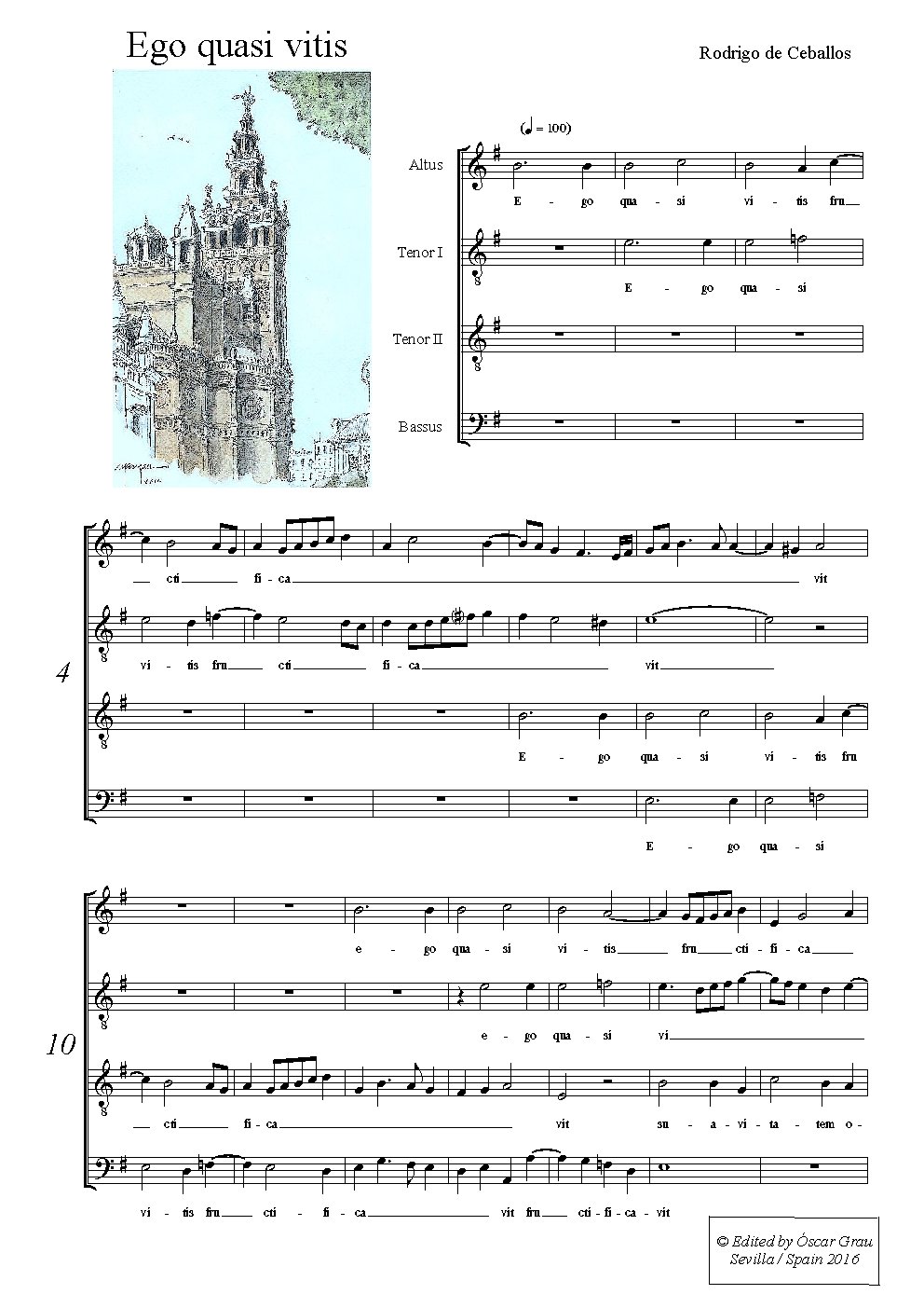 Ego quasi vitis - Choir Script PDF Thumbnail