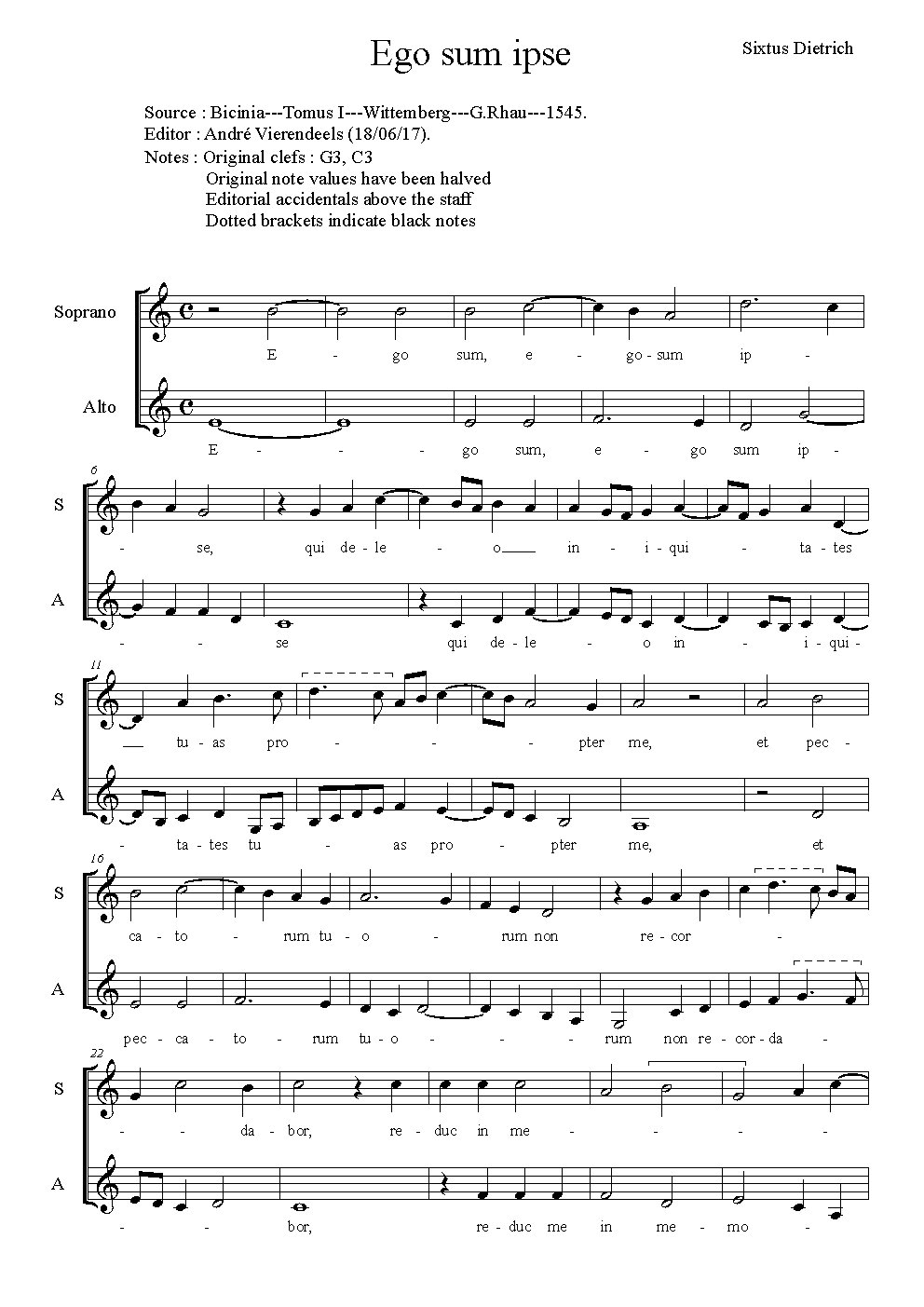 Ego sum ipse - Choir Script PDF Thumbnail