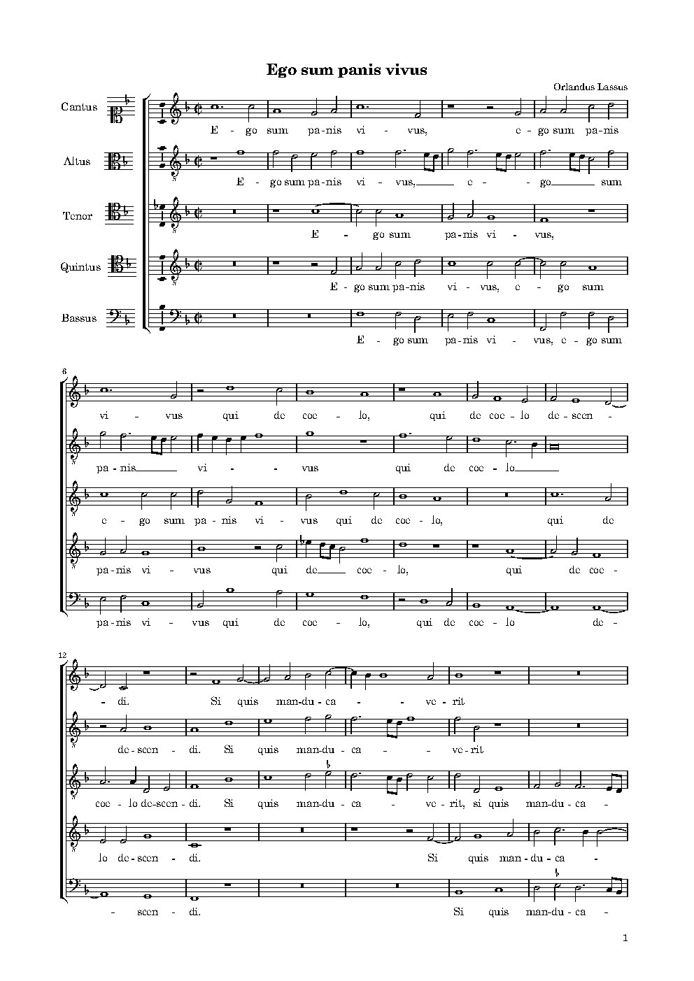 Ego sum panis vivus